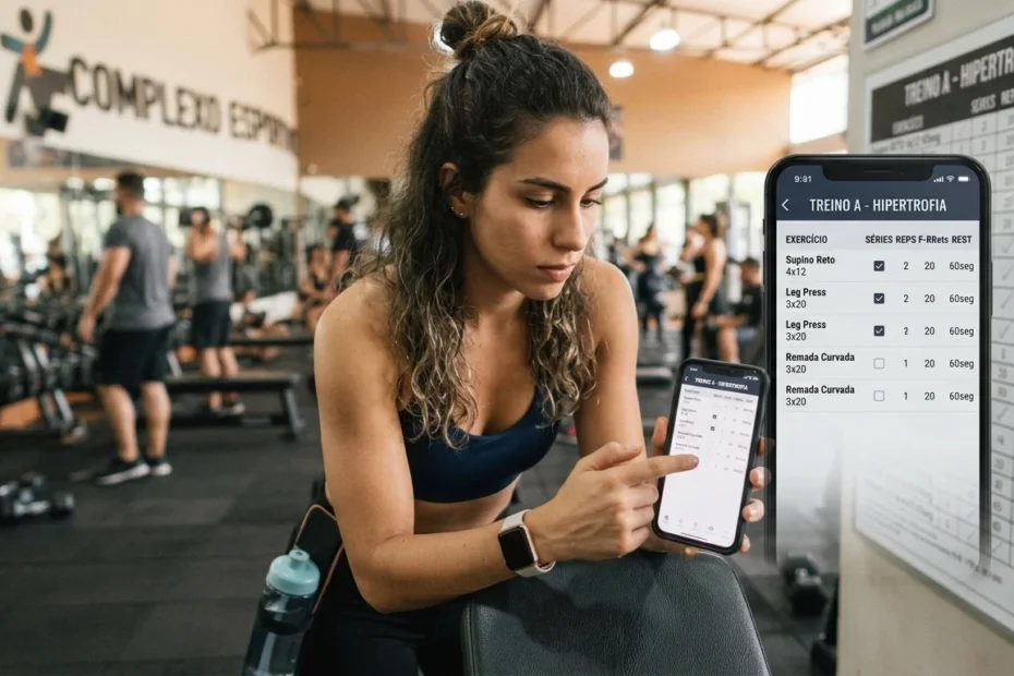 tabela de treino para academia